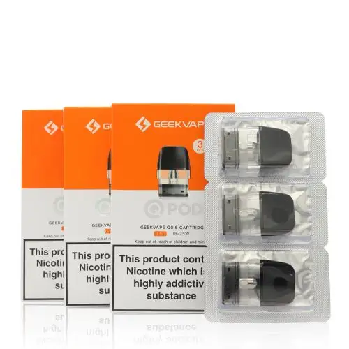 GEEKVAPE Q REPLACEMENT POD CARTRIDGES 0.6 / 0.8 / 1.2 OHM