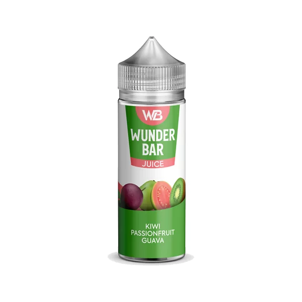 KIWI PASSIONFRUIT GUAVA E LIQUID WUNDER BAR JUICE BY KINGSTON 100ML 50VG