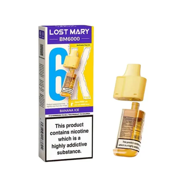LOST MARY BM6000 BANANA ICE PREFILLED REFILL PODS