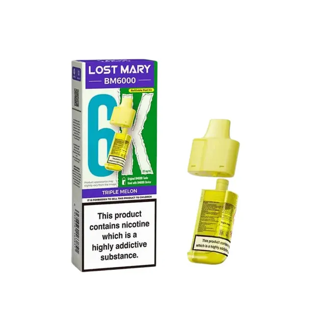 LOST MARY BM6000 TRIPLE MELON PREFILLED REFILL PODS
