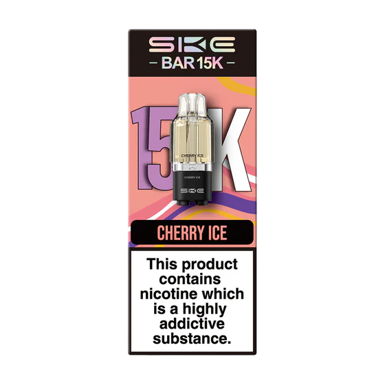 SKE BAR 15K CHERRY ICE PREFILLED REFILL PODS