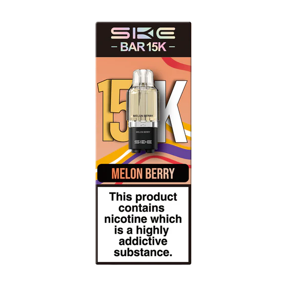 SKE BAR 15K MELON BERRY PREFILLED REFILL PODS