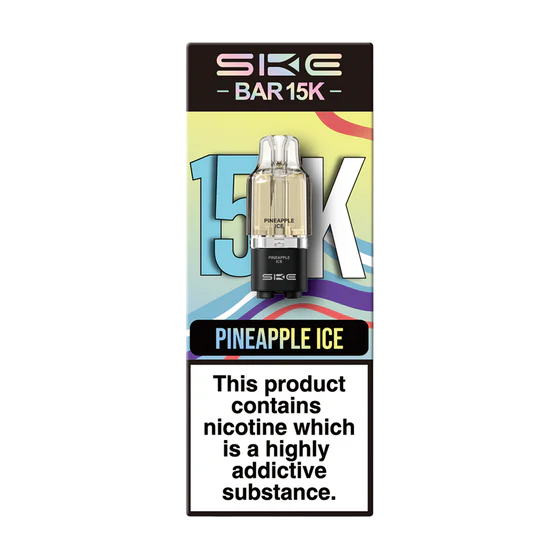 SKE BAR 15K PINEAPPLE ICE PREFILLED REFILL PODS