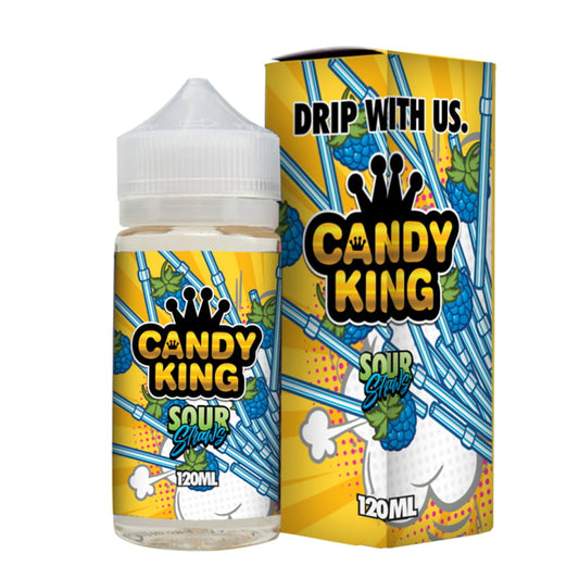 SOUR STRAWS E LIQUID BY CANDY KING 100ML 70VG