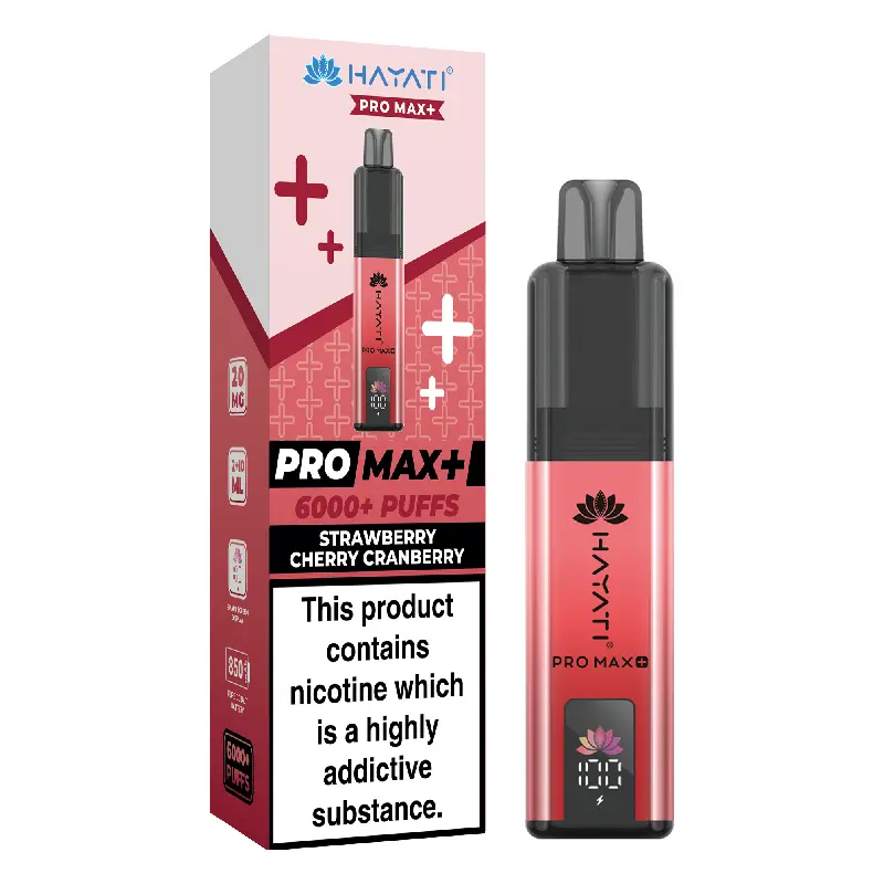 Hayati Pro Max 6000+ Strawberry Cherry Cranberry
