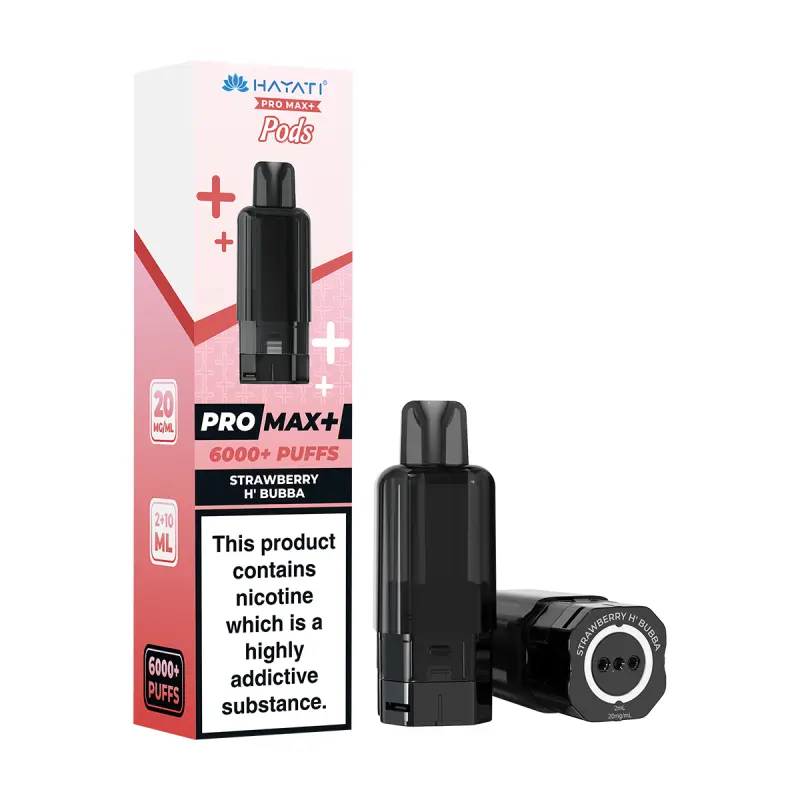 Hayati Pro Max 6000+ Refill Pods Strawberry H Bubba