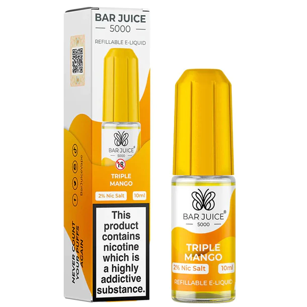 TRIPLE MANGO NICOTINE SALT E-LIQUID BY BAR JUICE 5000