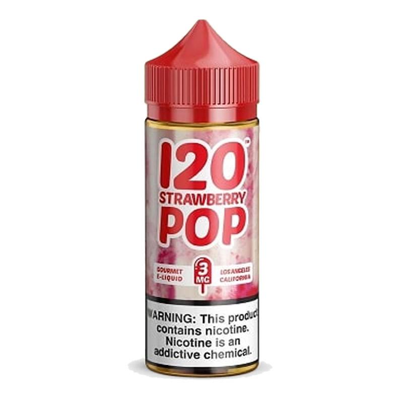 120 STRAWBERRY POP E LIQUID BY MAD HATTER 100ML 70VG - Eliquids Outlet