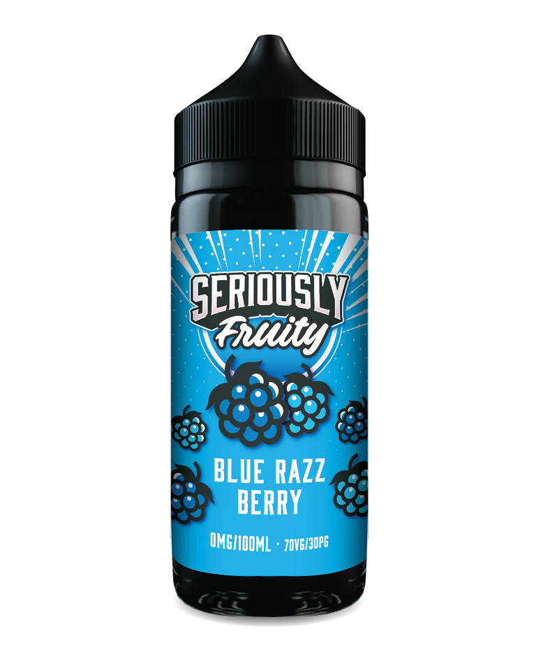 BLUE RAZZ BERRY E-LIQUID BY SERIOUSLY FRUITY / DOOZY VAPE CO 100ML 70VG