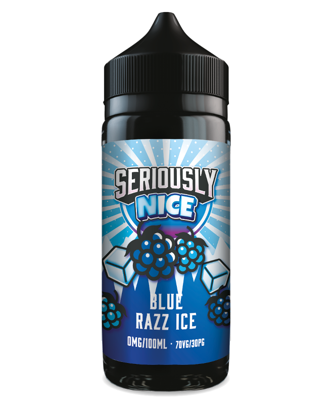 BLUE RAZZ ICE E-LIQUID BY SERIOUSLY NICE / DOOZY VAPE CO 100ML 70VG