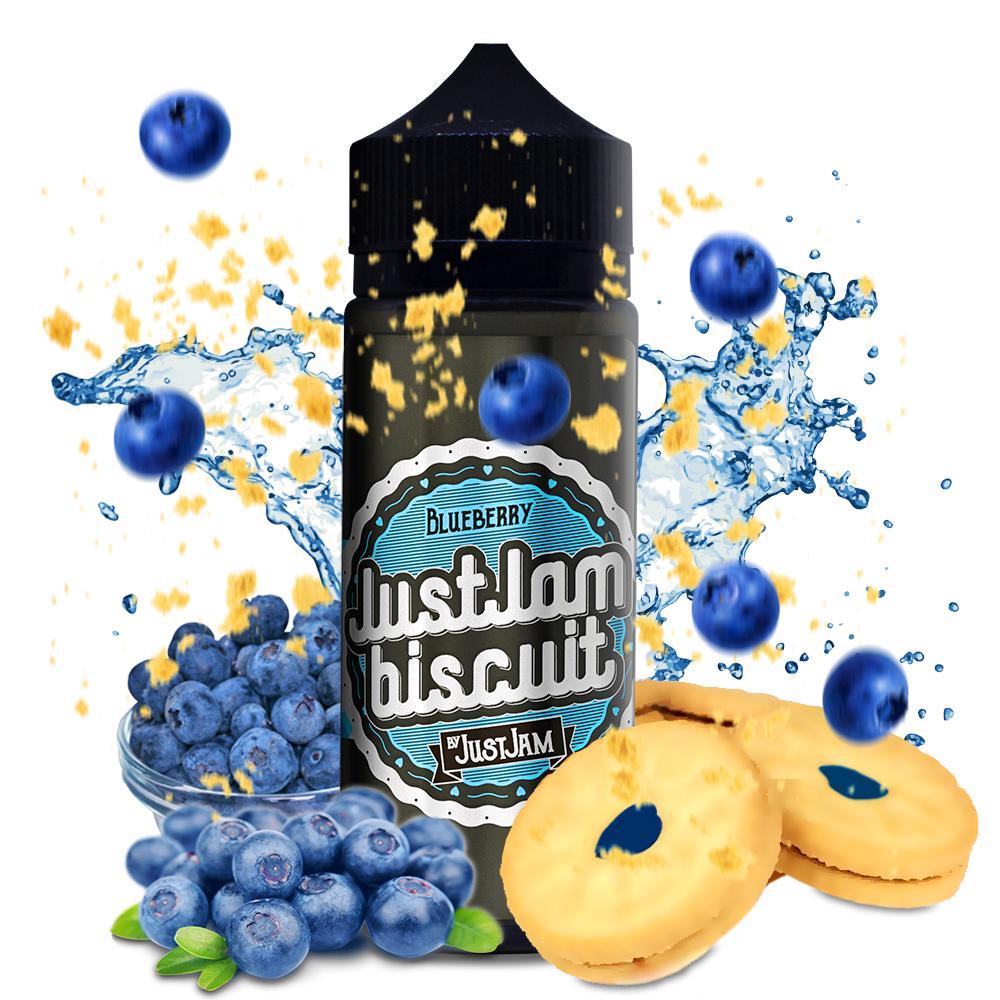 BLUEBERRY E LIQUID BY JUST JAM - BISCUIT 100ML 80VG