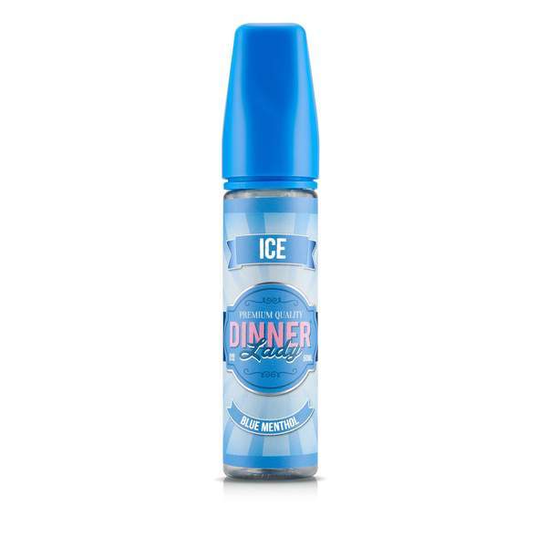 BLUE MENTHOL ICE E LIQUID BY DINNER LADY - ICE 50ML 70VG - Eliquids Outlet