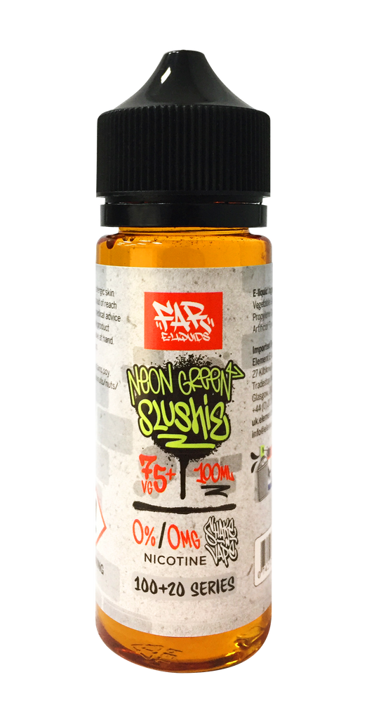 NEON GREEN SLUSHIE E LIQUID BY FAR - ELEMENT 100ML 75VG