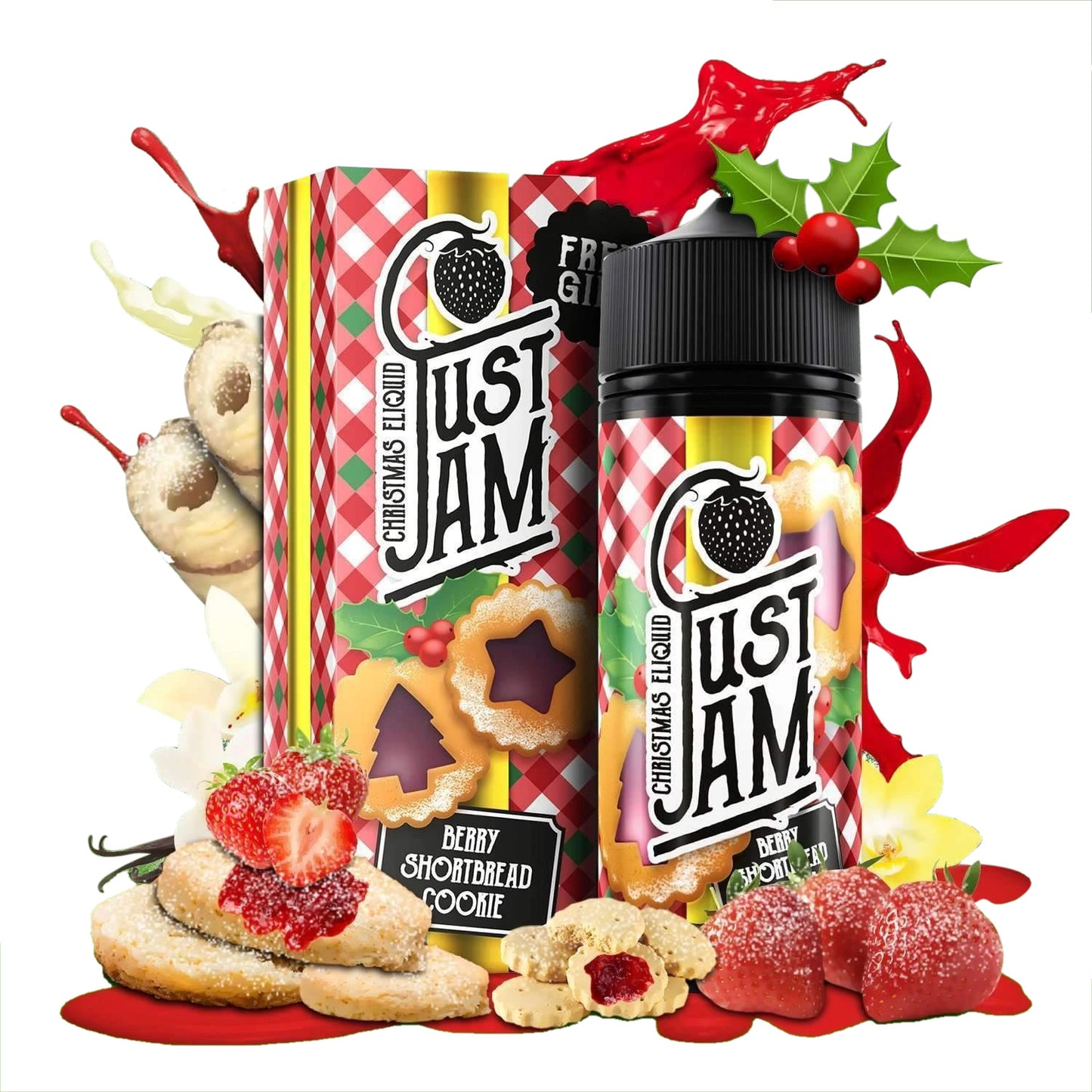 BERRY SHORTBREAD COOKIE E LIQUID BY JUST JAM 100ML 80VG