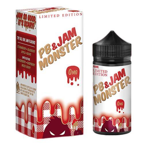 STRAWBERRY LIMITED EDITION E LIQUID BY PB & JAM MONSTER 100ML 75VG
