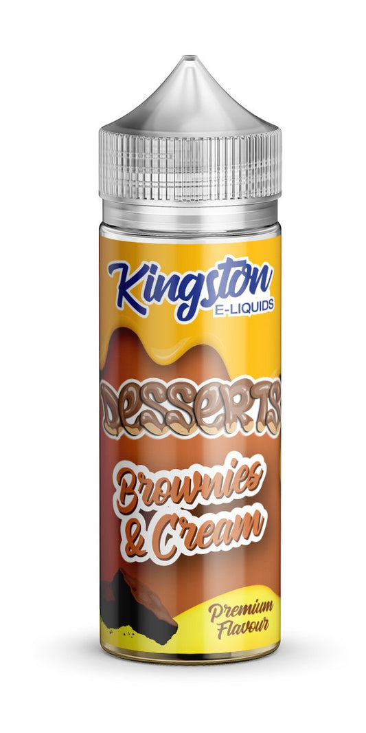 BROWNIES & CREAM E LIQUID KINGSTON DESSERTS 100ML 70VG - Eliquids Outlet