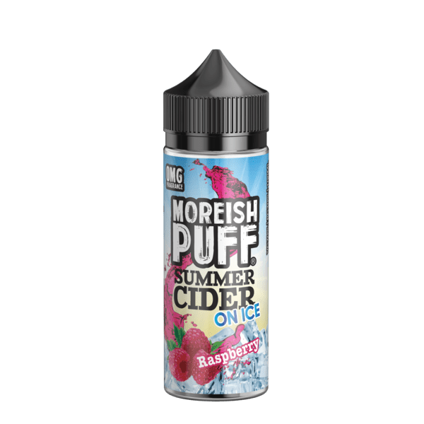 RASPBERRY E LIQUID BY MOREISH PUFF - SUMMER CIDER ON ICE 100ML 70VG - Eliquids Outlet