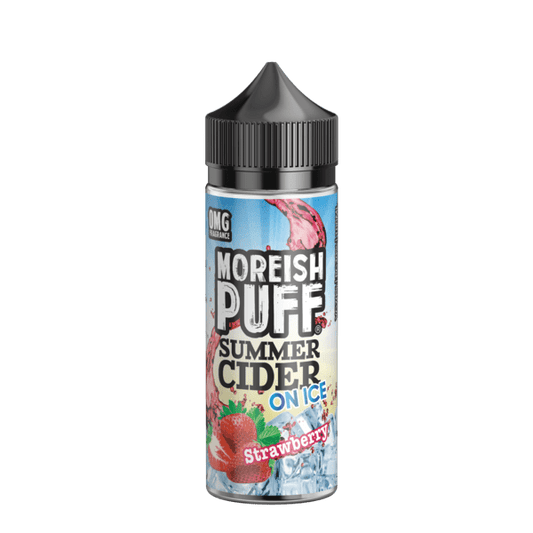 STRAWBERRY E LIQUID BY MOREISH PUFF - SUMMER CIDER ON ICE 100ML 70VG - Eliquids Outlet