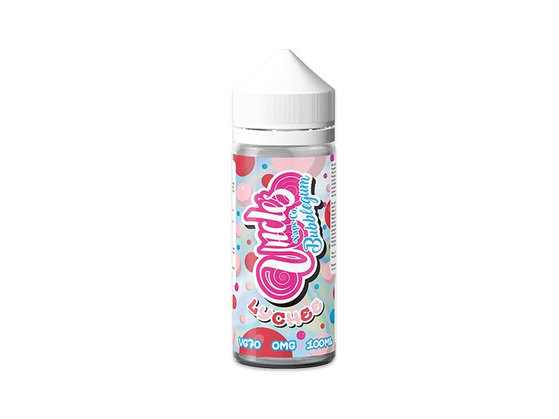 UNCLES-VAPE-CO-LYCHEE-BUBBLEGUM-100ML-E-LIQUID-VAPE-JUICE-SHORTFILL-NICOHIT-70VG-0MG-UK