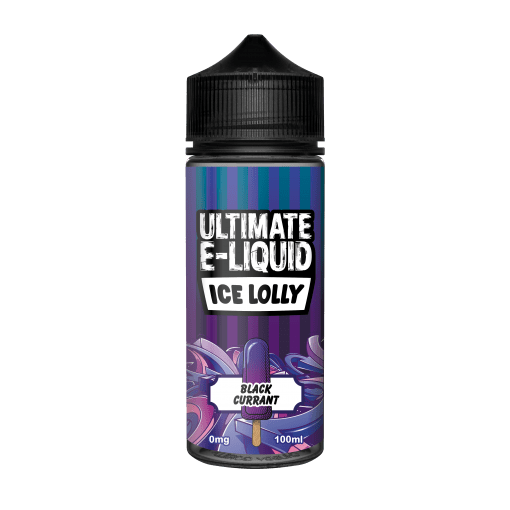 BLACKCURRANT E LIQUID BY ULTIMATE E-LIQUID - ICE LOLLY 100ML 70VG - Eliquids Outlet