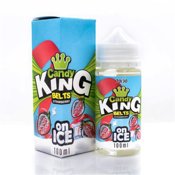 STRAWBERRY BELTS ON ICE E LIQUID BY CANDY KING 100ML 70VG