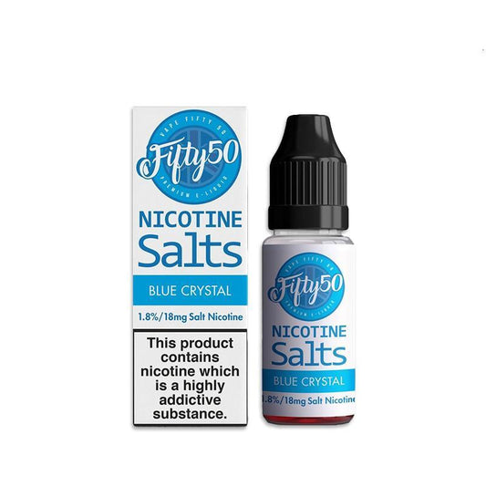 BLUE CRYSTAL NICOTINE SALT E-LIQUID BY FIFTY50 SALTS - Eliquids Outlet