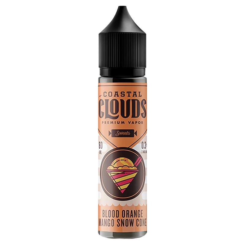BLOOD ORANGE MANGO SNOW CONE E LIQUID BY COASTAL CLOUDS - SWEETS 50ML 70VG