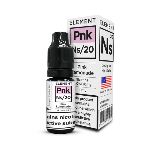 PINK LEMONADE NICOTINE SALT E-LIQUID BY NS20 - ELEMENT - Eliquids Outlet