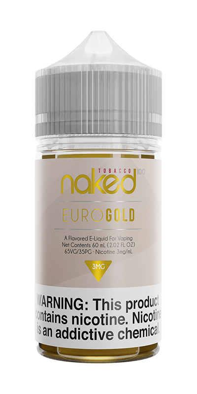 EURO GOLD E LIQUID BY NAKED 100 - TOBACCO 50ML 70VG - Eliquids Outlet