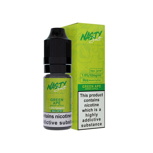 GREEN APE NICOTINE SALT E-LIQUID BY NASTY SALT - Eliquids Outlet