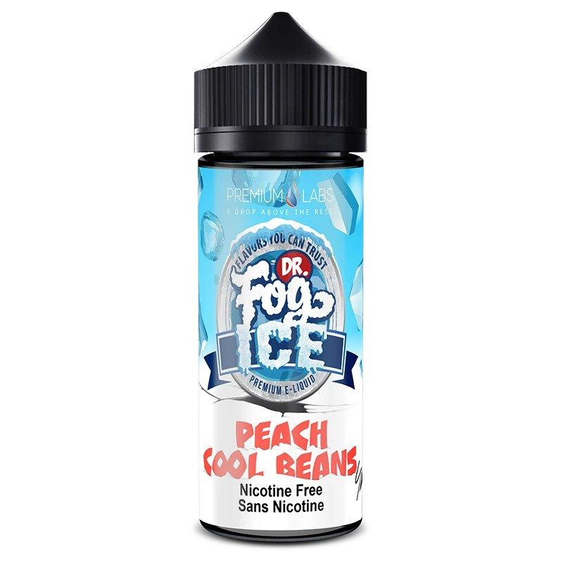 PEACH COOL BEANS ICE E LIQUID BY DR FOG 100ML 75VG - Eliquids Outlet