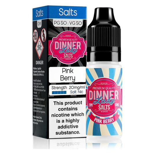 PINK BERRY NICOTINE SALT E-LIQUID BY DINNER LADY SALTS - Eliquids Outlet