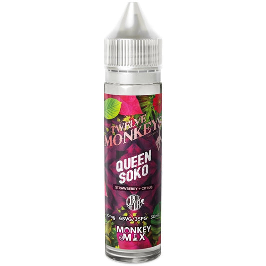 queen-soko-12-twelve-monkeys-50ml-100mg-e-liquid-vape-juice-shortfill-uk-cheap
