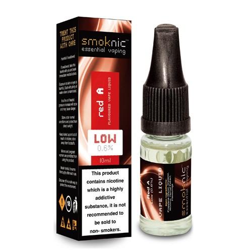RED A E LIQUID BY SMOKNIC 10ML 70VG - Eliquids Outlet