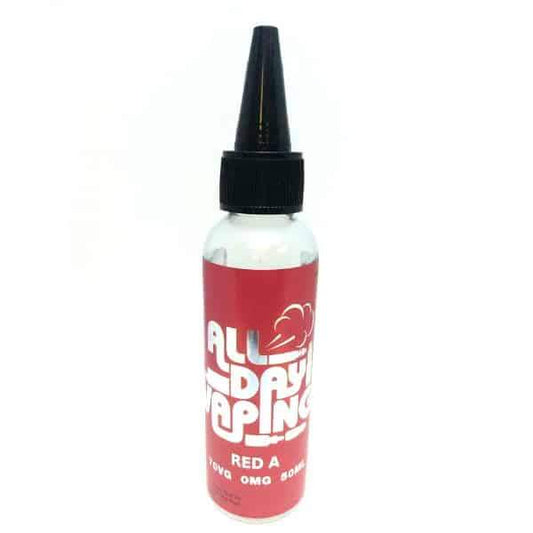 RED A E LIQUID BY ALL DAY VAPING 50ML 70VG