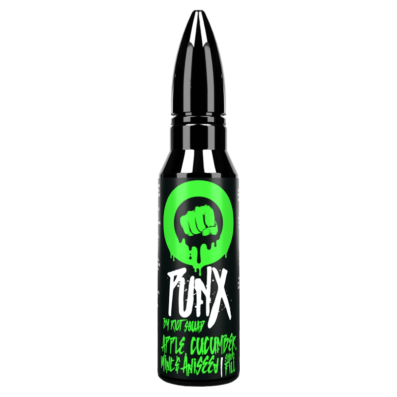APPLE CUCUMBER MINT & ANISEED E LIQUID BY PUNX BY RIOT SQUAD 50ML 70VG