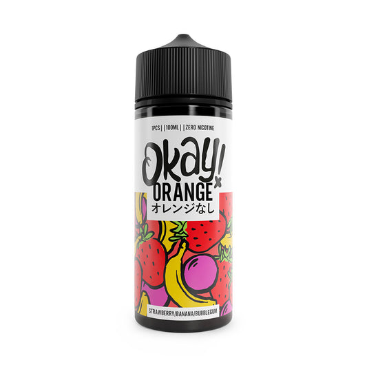 strawberry-banana-bubblegum-okay-orange-100ml-shortfill-uk-e-liquid-vape-juice