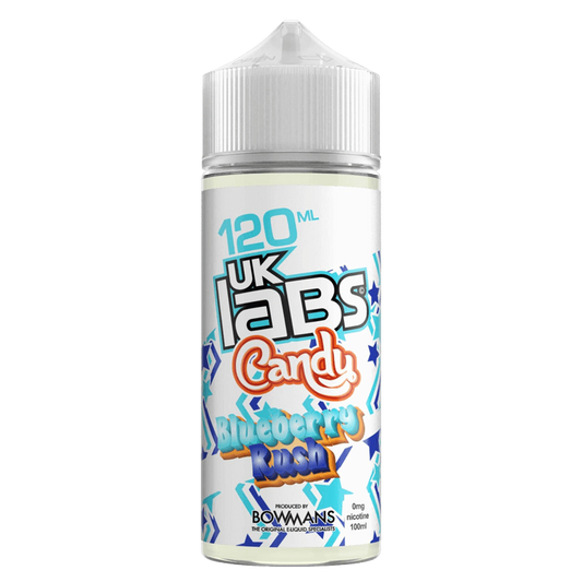 BLUEBERRY RUSH E LIQUID BY UK LABS - CANDY 100ML 70VG