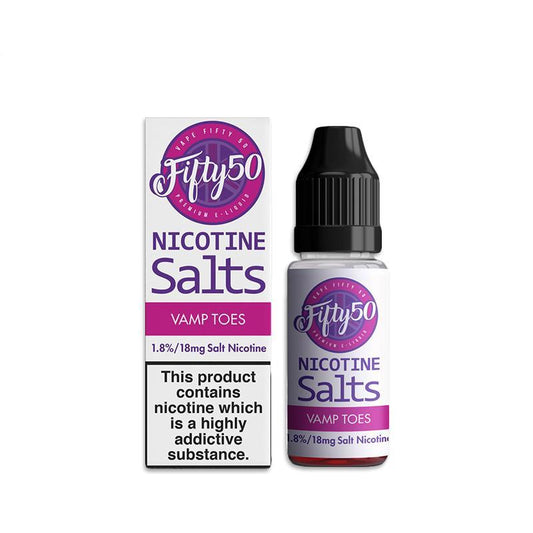 VAMP TOES NICOTINE SALT E-LIQUID BY FIFTY50 SALTS - Eliquids Outlet